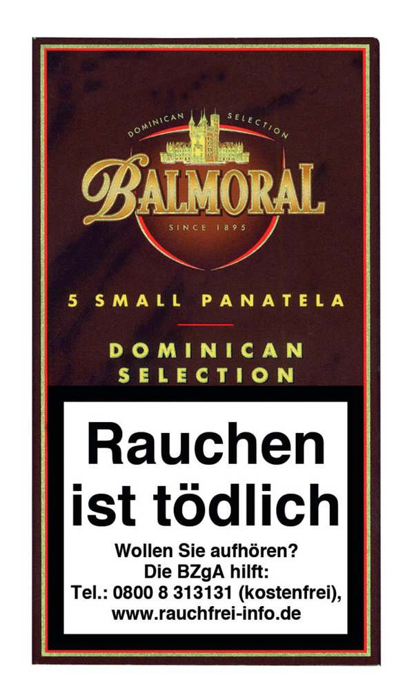 Balmoral Dominican Selection Small Panatela, 5 Stück