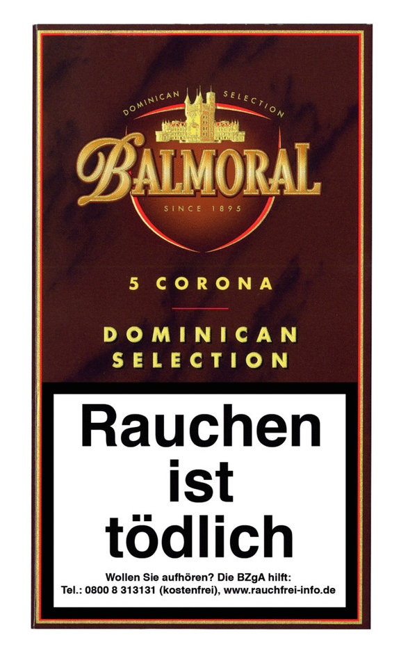Balmoral Dominican Selection Corona, 5 Stück