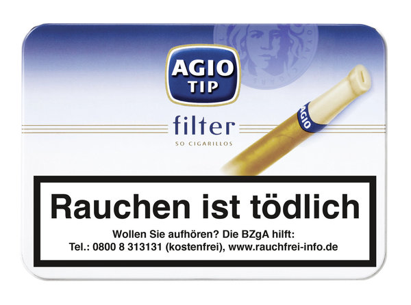 Agio Tip Filter Zigarillos, 50 Stück NA