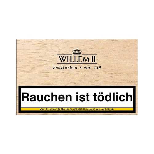 Willem II Fehlfarben Cigarillos Nr 439 Sumatra, 50 Stück