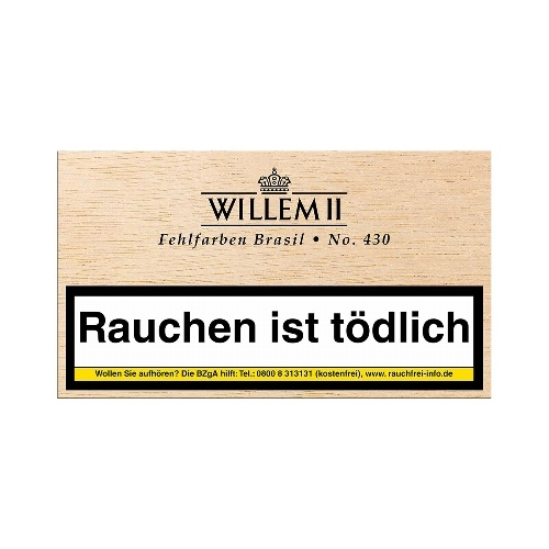 Willem II Fehlfarben Cigarillos Nr 430 Brasil, ausverkauft