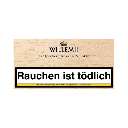Willem II Fehlfarben Cigarillos Nr 430 Brasil, 100 Stück