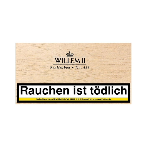 Willem II Fehlfarben Cigarillos Nr 439 (Java), 100 Stück