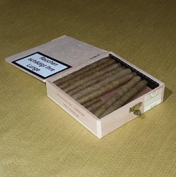 Tobacco Factory Caribian Cigarillos, 20 Stück 100% Tabak