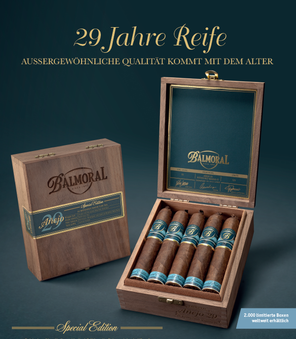 Balmoral Añejo XO Rothschild Masivo Flagtail, 29 Jahre Reife, 10 Zigarren