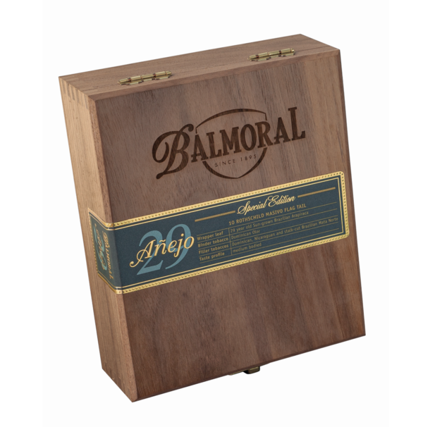 Balmoral Añejo XO Rothschild Masivo Flagtail, 29 Jahre Reife, 10 Zigarren