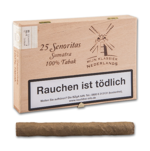MIJN KLASSIEK Nederlands Senoritas Sumatra, 25 Zigarren