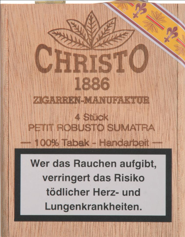 Christo 1886 Petit Robusto Sumatra, 4 Zigarren