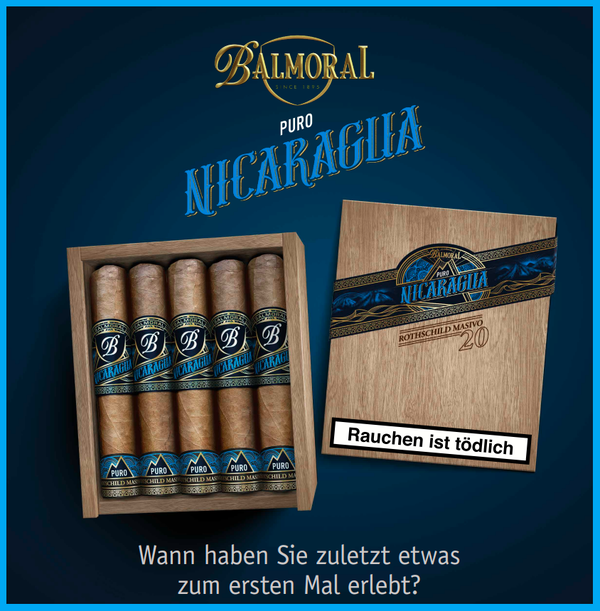 ⭐ NEU ⭐ Balmoral Puro Nicaragua Rothschild Masivo, 20 Zigarren